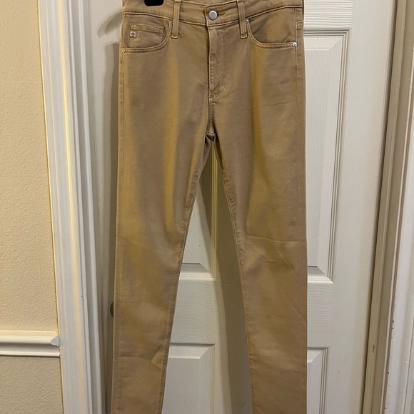 High Rise AG Tan Skinny Jeans - Picture 1 of 5
